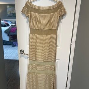 Tadashi Shoji Off-Shoulder Cream Dress